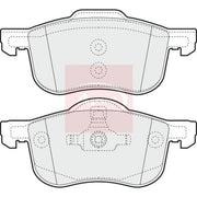 Apec Front Brake Pad Set PAD1075