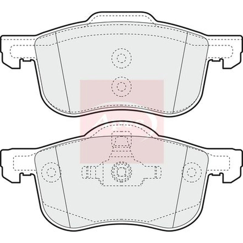 Apec Front Brake Pad Set PAD1075