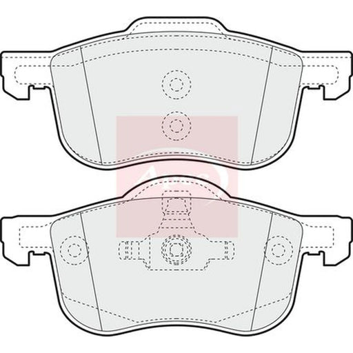 Apec Front Brake Pad Set PAD1075