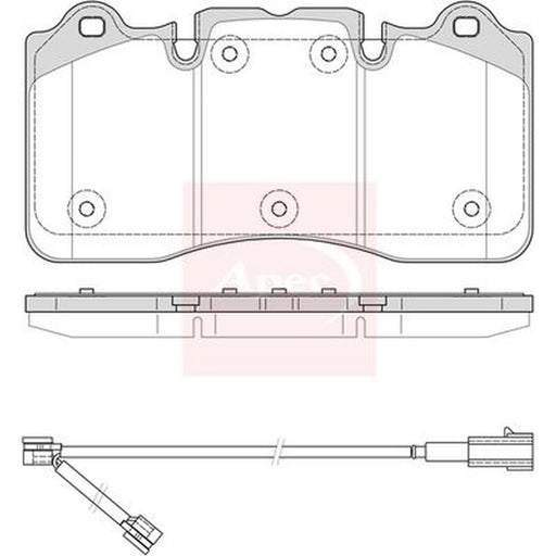 Apec Front Brake Pad Set PAD2454