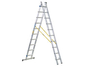 Zarges D-Rung Combination Ladder 2-Part 2 x 10 Rungs Zarges - Dynamic Drive