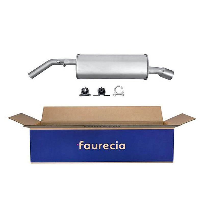 Hella End Silencer Rear fits Citroën C2 2003-2009 1.4