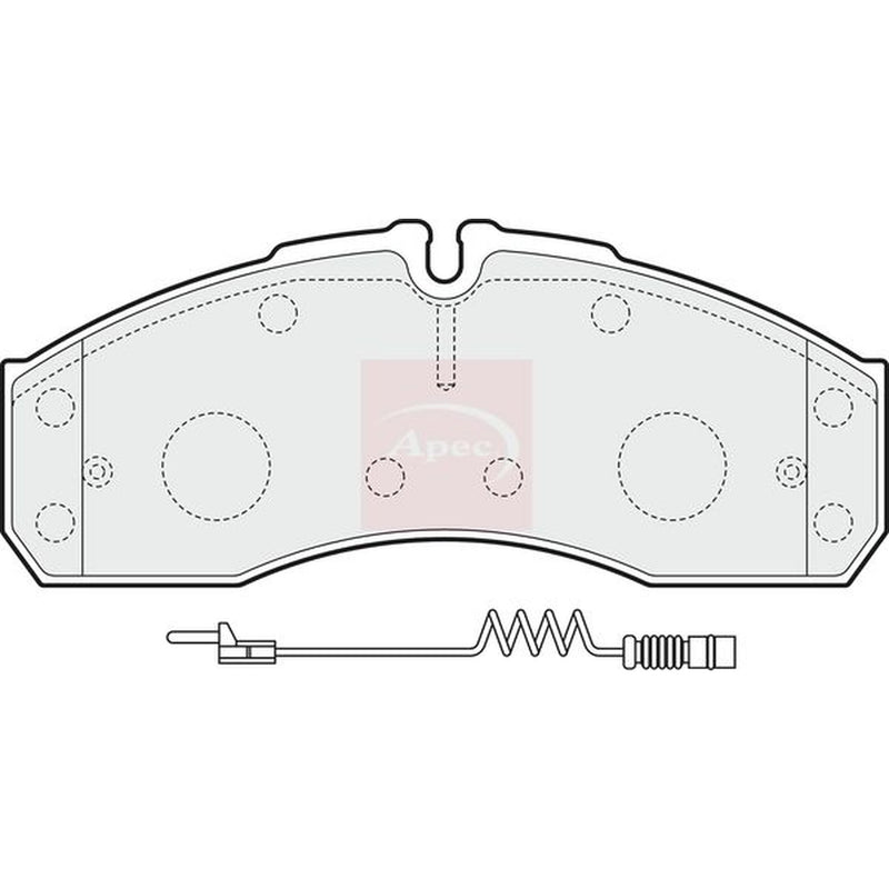 Apec Front Brake Pad Set fits Mercedes-Benz Sprinter 5-T Platform 2001-2006