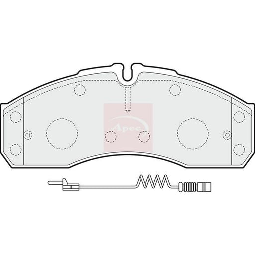 Apec Front Brake Pad Set fits Mercedes-Benz Sprinter 5-T Platform 2001-2006