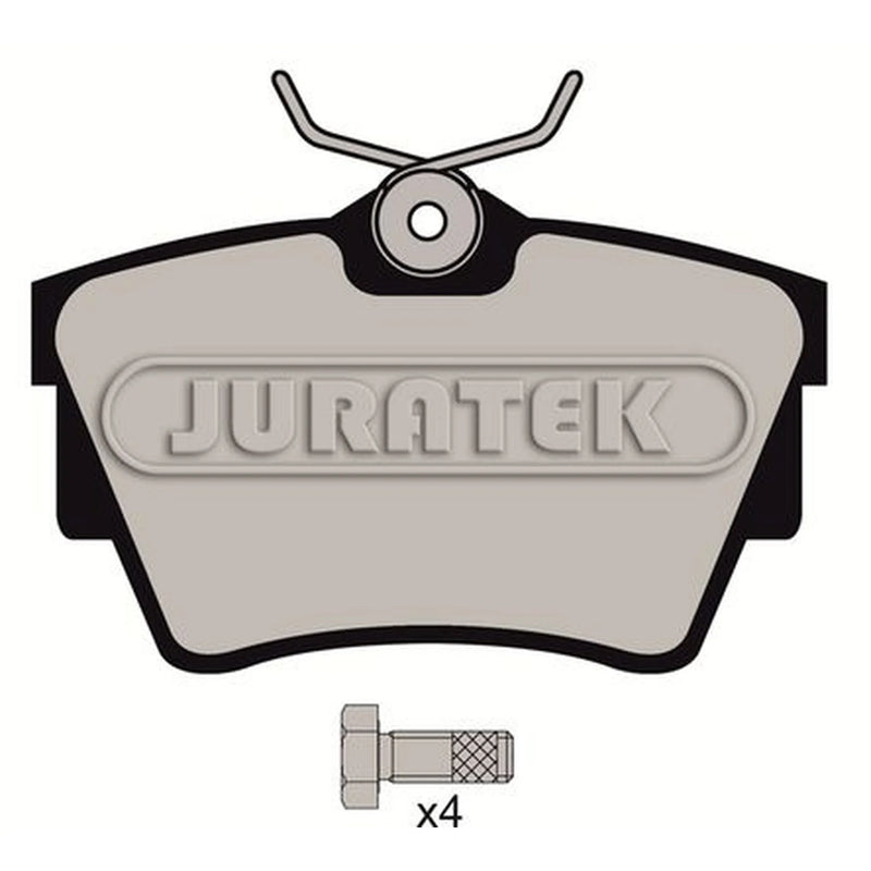 Juratek Rear Brake Pad Set fits Fiat Talento 2016 on 1.6