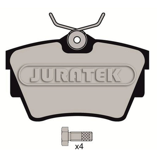 Juratek Rear Brake Pad Set fits Fiat Talento 2016 on 1.6