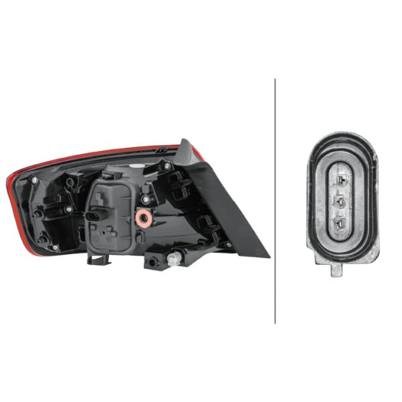 Hella Tail Light / Lamp W21W Right fits Audi A3 2012-2020