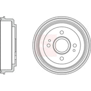 Apec Brake Drum Assembly Rear DRM9980
