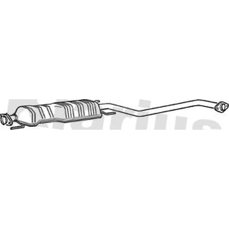 Klarius Box With Centre Pipe Centre fits Opel Vectra B 1995-2003