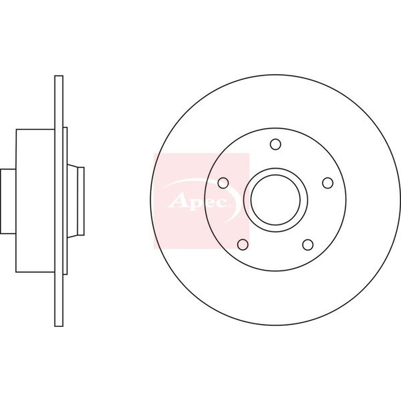 Apec Front & Rear Brake Discs & Pads fits Renault Megane III Grandtour 2012-2016