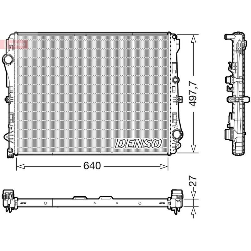 Denso Engine Radiator fits Mercedes-Benz Cls 2017-2018