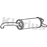 Klarius Box With Tail Pipe Rear fits Toyota Yaris/Vitz 2001-2005 1.5