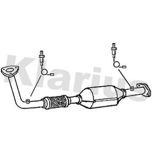 Klarius Catalyst Type Approved With Pipe Front fits Opel Vectra B 2000-2003 2.2