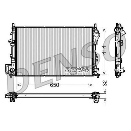 Denso Engine Radiator fits Fiat Croma 2005-2011 1.8