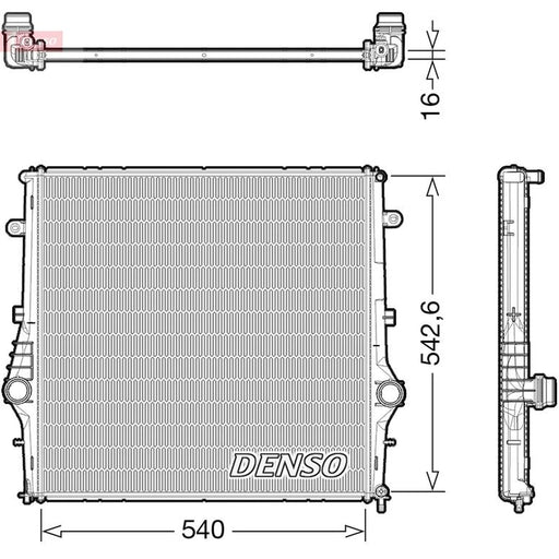 Denso Engine Radiator fits Alfa Romeo Giulia 2015 on 2.2