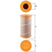Mahle Engine Air Filter fits Multicar M26 1992-2006