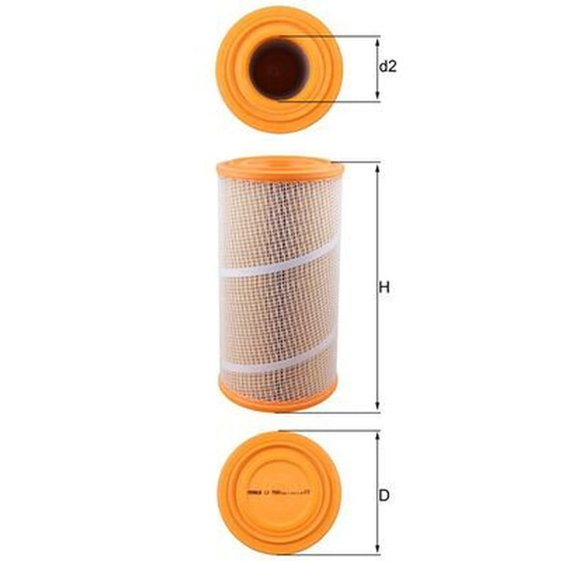 Mahle Engine Air Filter fits Multicar M26 1992-2006