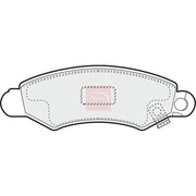 Apec Front Brake Pad Set fits Subaru Justy 1995-2003 1.3