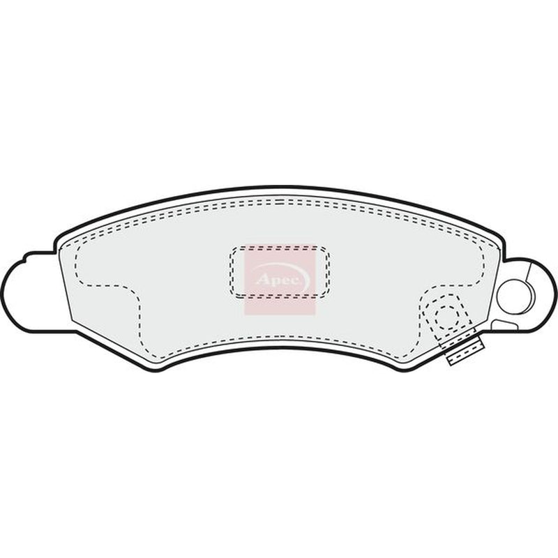 Apec Front Brake Pad Set fits Subaru Justy 1995-2003 1.3
