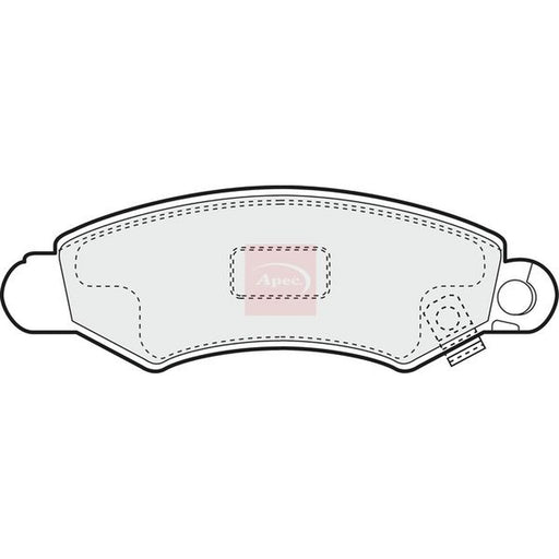 Apec Front Brake Pad Set fits Subaru Justy 1995-2003 1.3