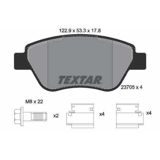 Textar Front Brake Pad Set 2370503
