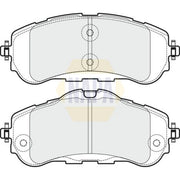 NAPA Front Brake Pad Set fits Citroën Berlingo Box Body/Mpv 2018-2020 1.5 1.6