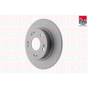 FAI Rear Brake Solid Discs & Pads fits Honda Civic VIII 2005-2012 1.6 1.8