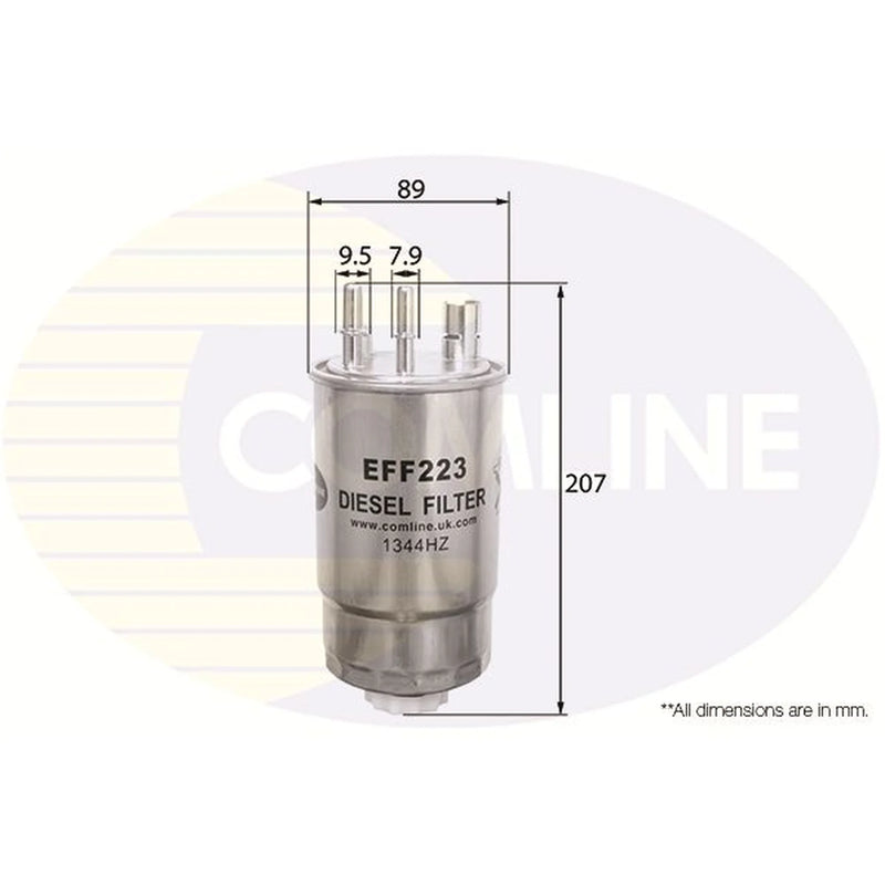 Comline Fuel Filter Element fits Opel Meriva A 2003-2010 1.3