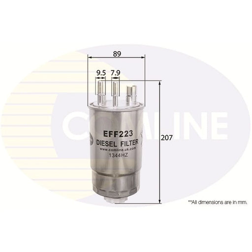 Comline Fuel Filter Element fits Opel Meriva A 2003-2010 1.3