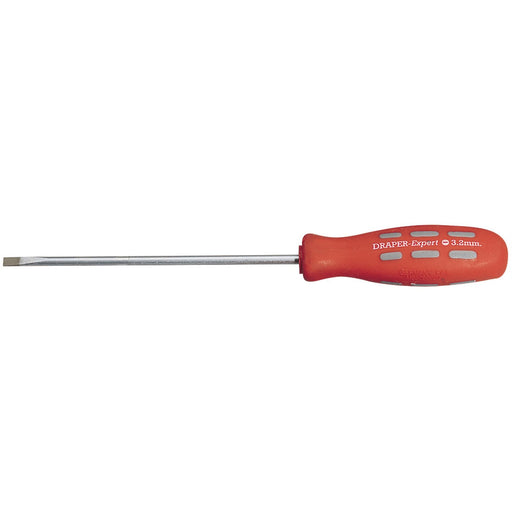 Draper Plain Slot Parallel Tip Mechanic's Screwdriver, 75 x 3.2mm (Sold Loose) Draper - Dynamic Drive