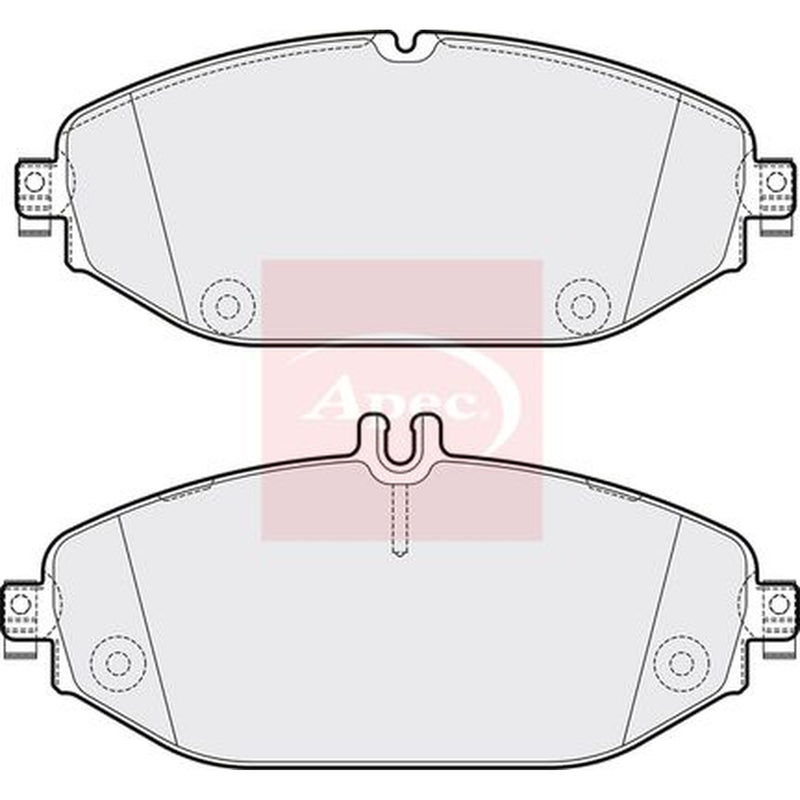 Apec Front Brake Pad Set fits Mercedes-Benz C-Class 2014-2023