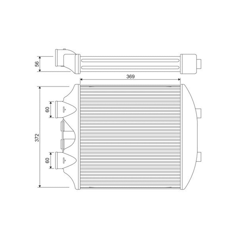 Valeo Intercooler (Charge Air Cooler) 818393