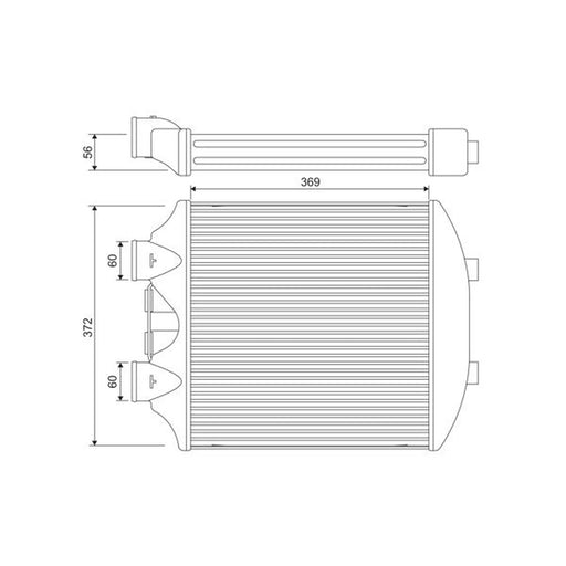 Valeo Intercooler (Charge Air Cooler) 818393