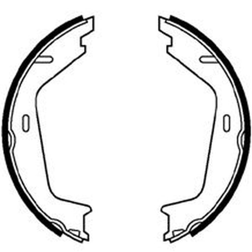 Abtex Brake Shoe Set Axle Kit fits Volvo S60 I 2000-2010 2.0 2.4 2.5
