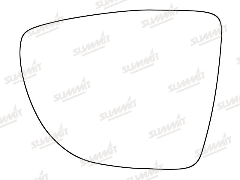 Summit Stick-On Standard Mirror Glass fits Renault Captur 13 on LHS Summit - Bars 4 Cars