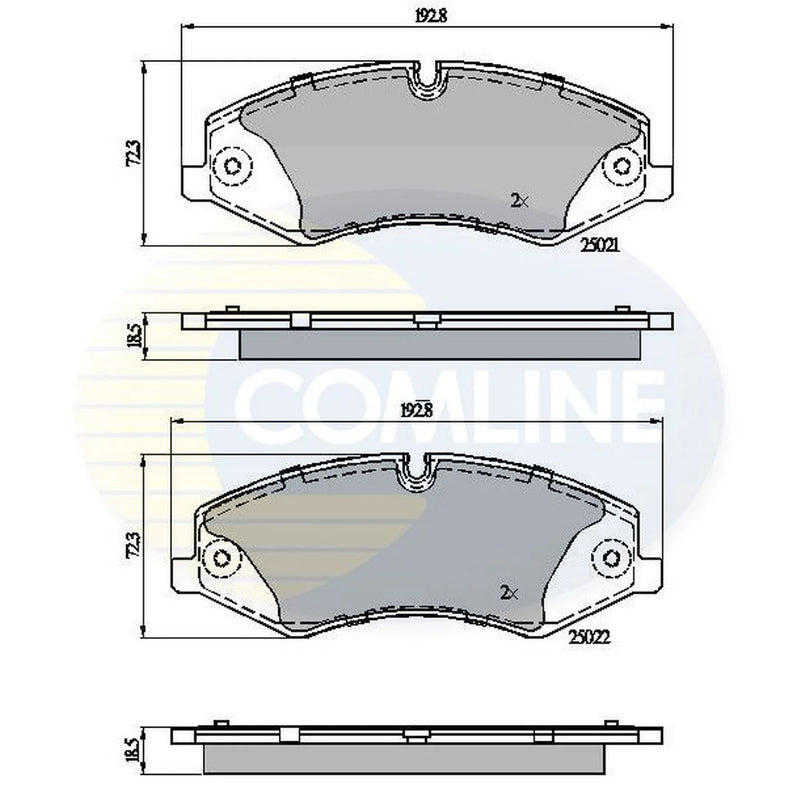 Comline Front & Rear Brake Discs & Pads fits Land Rover Range Rover Sport I