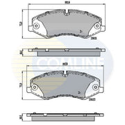 Comline Front Brake Discs & Pads fits Land Rover Range Rover Sport I 2009-2013