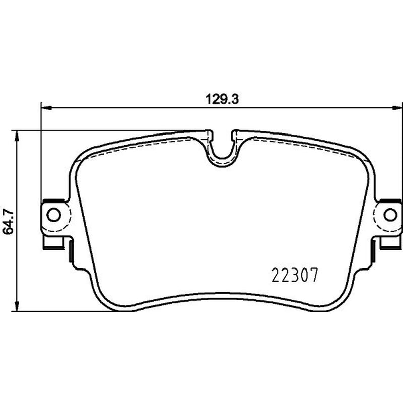 Mintex Rear Brake Pad Set fits Audi A6 Allroad C8 2018-2019