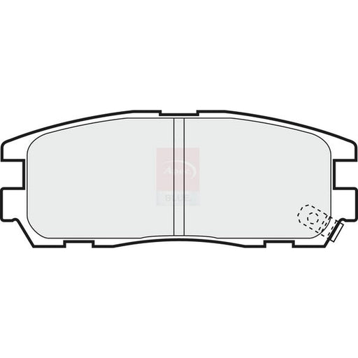 Apec Rear Brake Pad Set fits Isuzu Mu 1993-1998 3.1