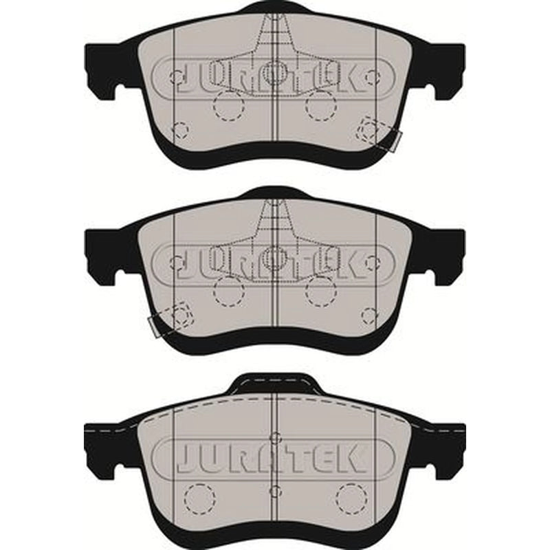 Juratek Front & Rear Pads fits Fiat 500L 2013-2014 1.4 1.6