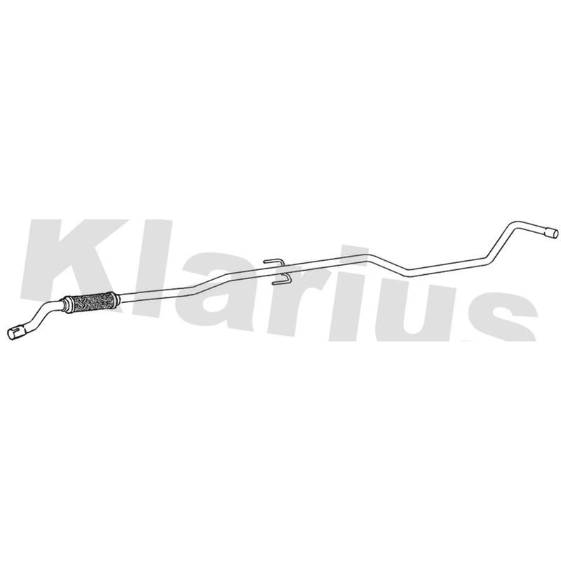 Klarius Exhaust Pipe OD fits Opel Meriva A 2005-2010 1.3