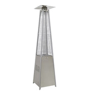 Dellonda Pyramid Gas Patio Heater 13kW Commercial Garden Use Stainless Steel Dellonda  - Dynamic Drive