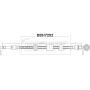 Borg & Beck Brake Hydraulic Hose Line Front Right BBH7292