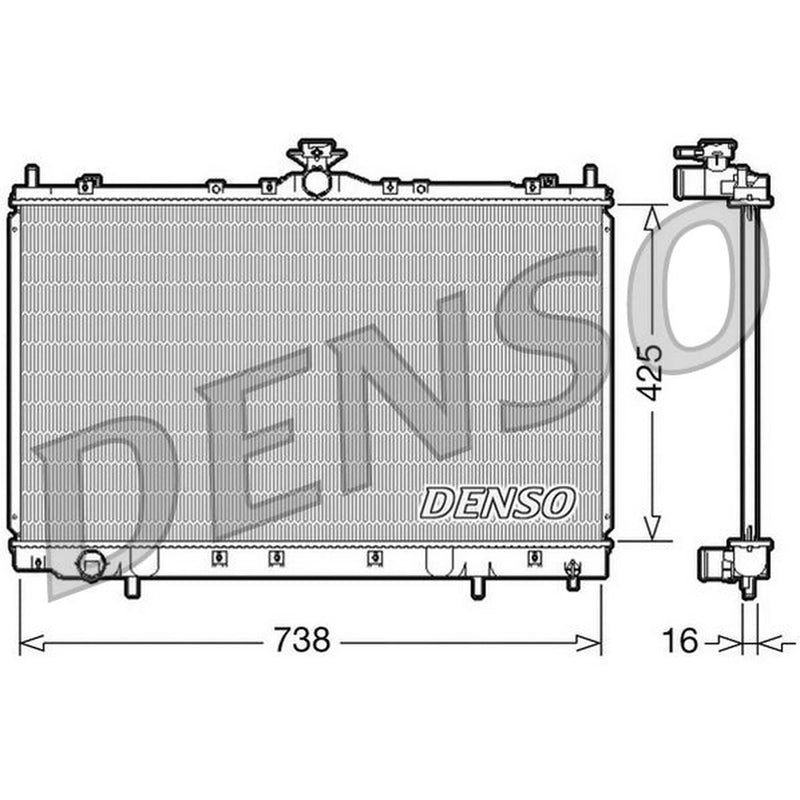 Denso Engine Radiator fits Mitsubishi Grandis 2004-2011 2.4