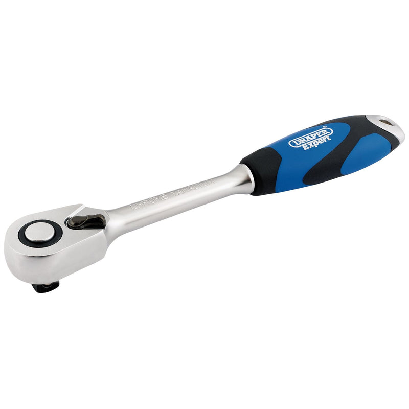 Draper Soft Grip Reversible Ratchet, 1/2" Sq. Dr., 72 Tooth 26504 Draper - Dynamic Drive