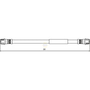 NAPA Brake Hydraulic Hose Line Rear fits Citroën Dispatch I 2000-2006 2.0