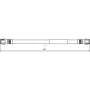 NAPA Brake Hydraulic Hose Line Rear NBH1298