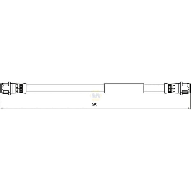 NAPA Brake Hydraulic Hose Line Rear NBH1298
