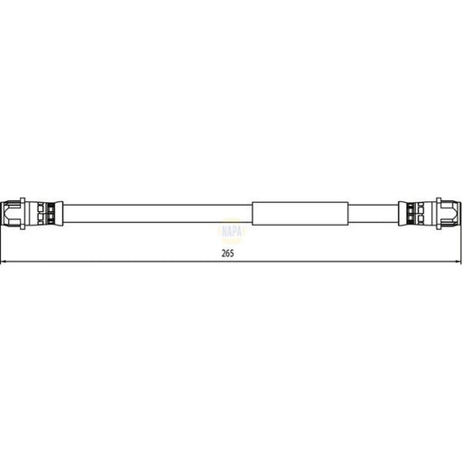 NAPA Brake Hydraulic Hose Line Rear NBH1298