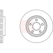 Apec 2 x Vented Brake Discs fits Chrysler 300C 2004-2023 3.0 3.5